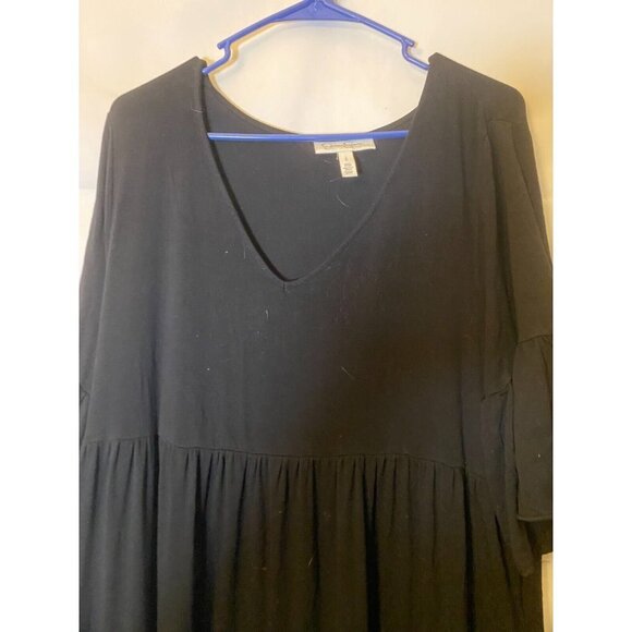 - Jessica Simpson Womens Maternity Dress Black‎ Size Large L 14/16 Maxi Long - Picture 2 of 3